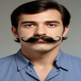 french mustache png