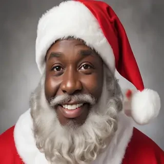 black santa png