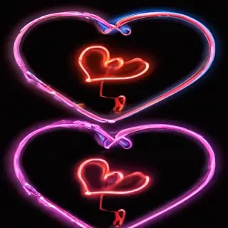 neon heart png