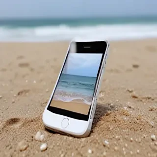 iphone beach