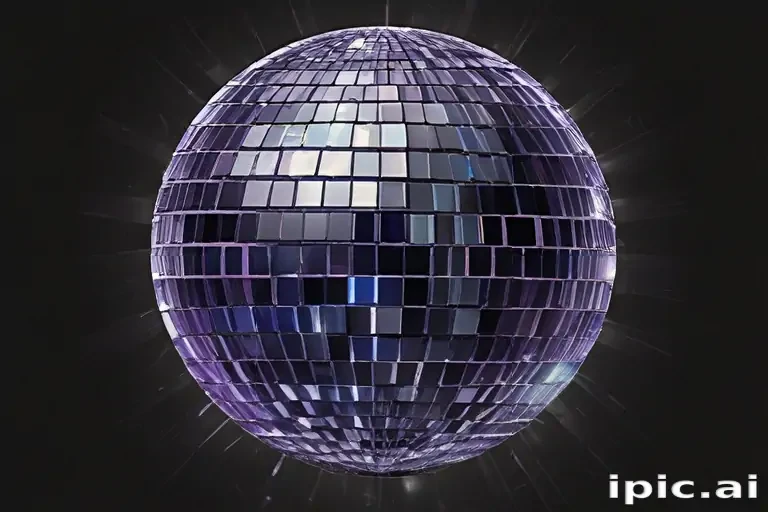 transparent background disco ball png