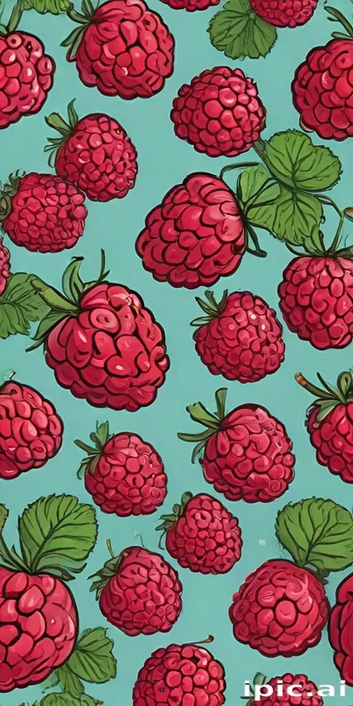 cartoon raspberry