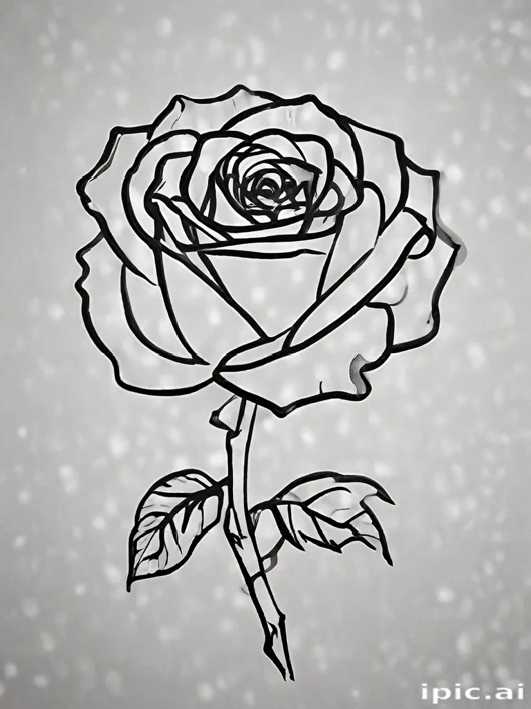 rose outline