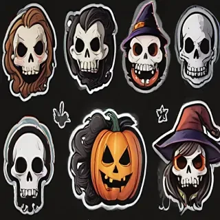 halloween stickers png