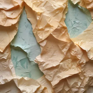 wrinkled paper overlay