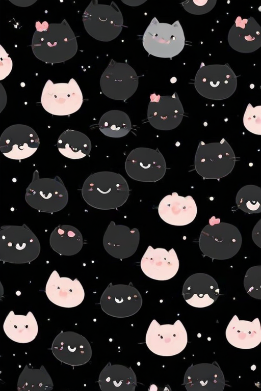cute backgrounds black