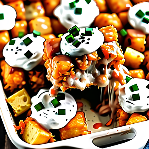 buffalo chicken tater tot casserole