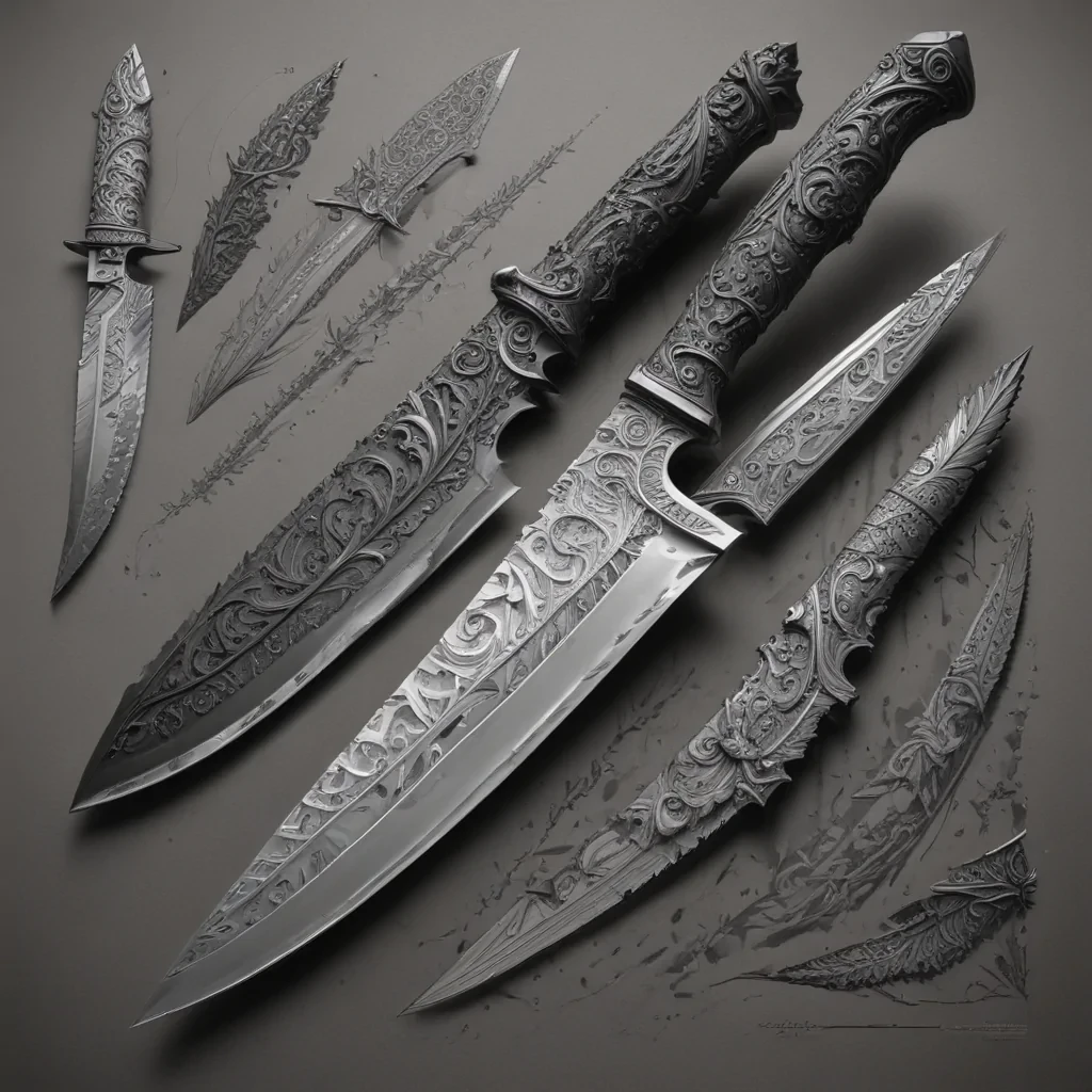 knife drawings