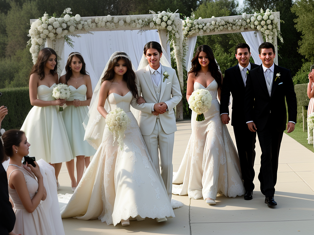 selena gomez wedding photos