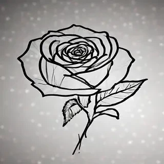 rose outline