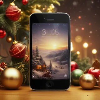 christmas background phone