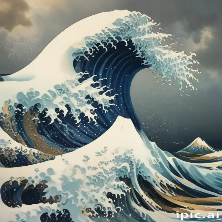 great wave wallpaper