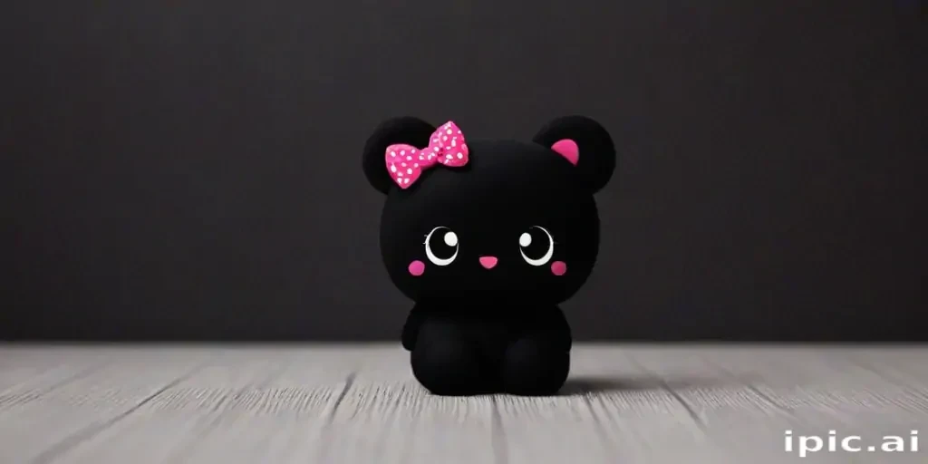 black wallpaper cute
