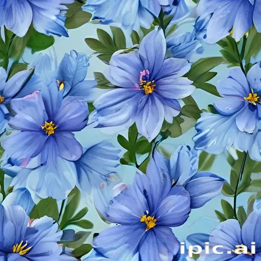 blue flowers background