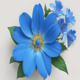 blue flower clip art