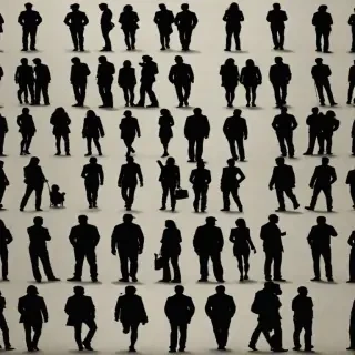 people silhouettes