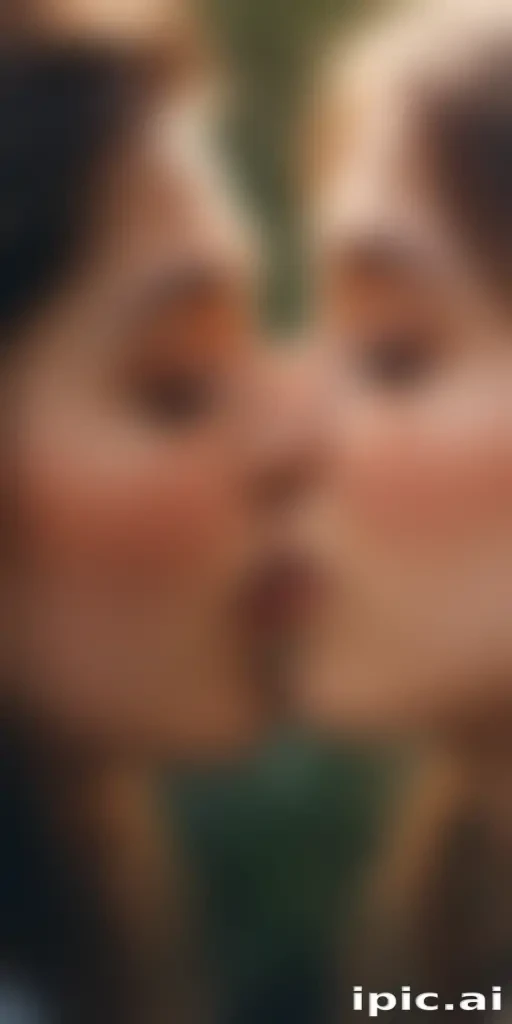 girls kissing