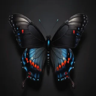 black butterfly