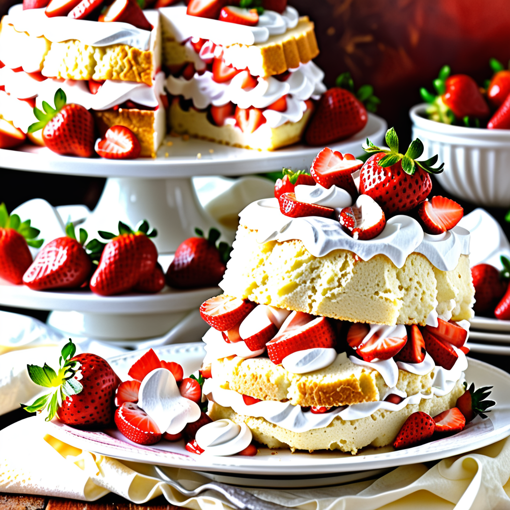 strawberry shortcake using angel food cake