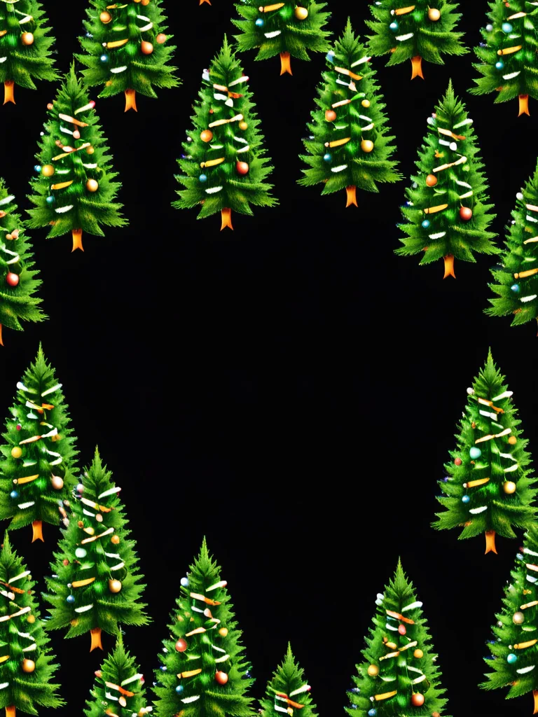 christmas trees background