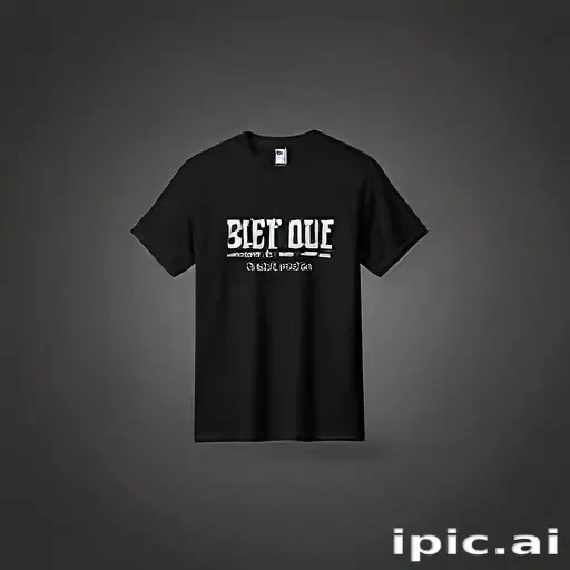 black tee mockup