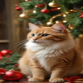 merry christmas cats images
