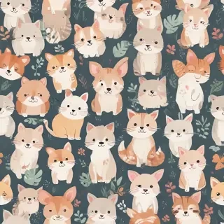 cute animal background