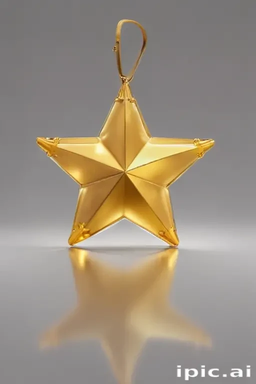 transparent gold star