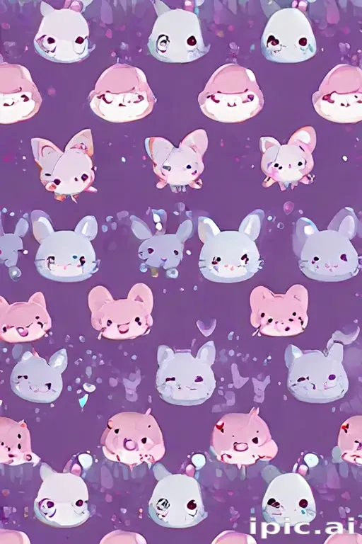 kawaii purple wallpaper