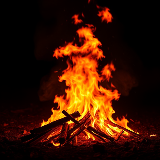 background with fire