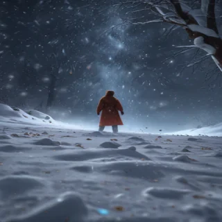 snow falling png