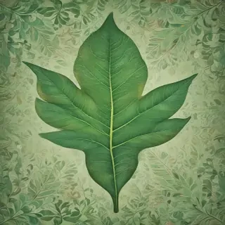 green leaf design