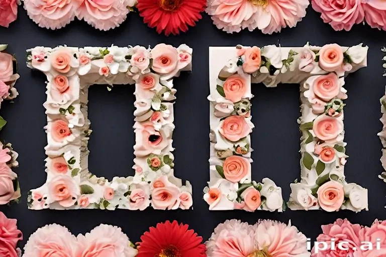 floral letters