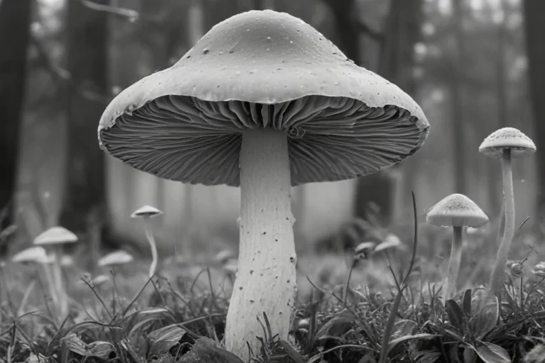 mushroom clip art black and white