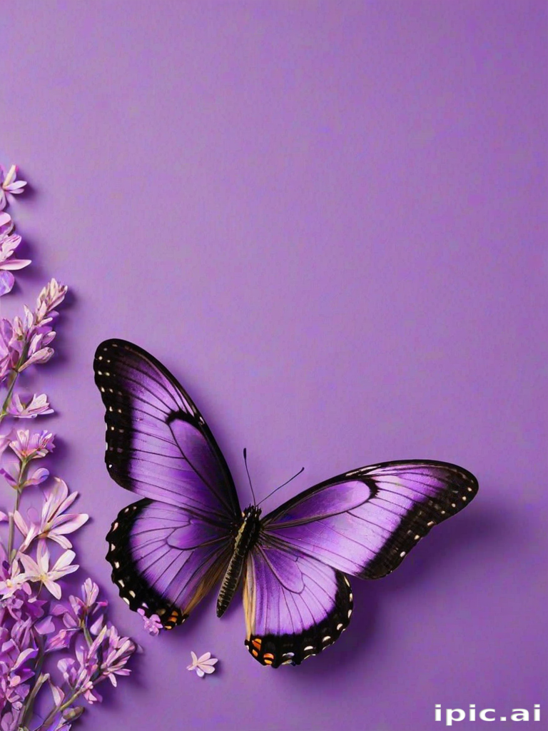 butterfly purple background