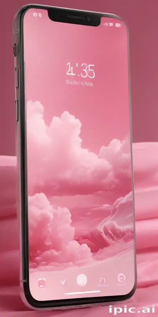 pink home screen
