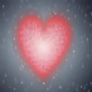 blurred heart