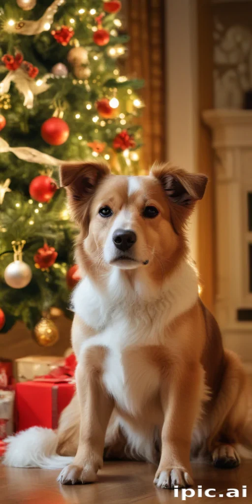 wallpaper christmas dog