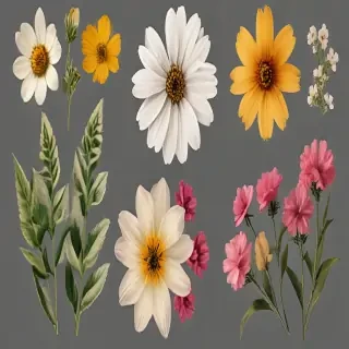 pressed flower png