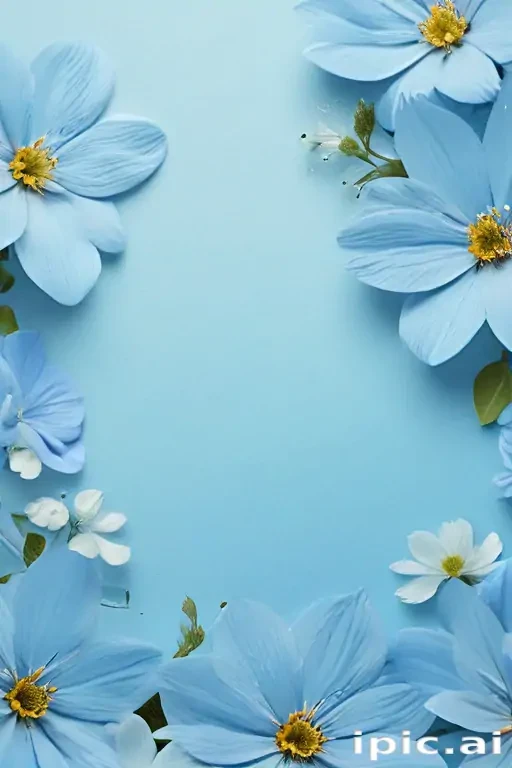 blue flower background