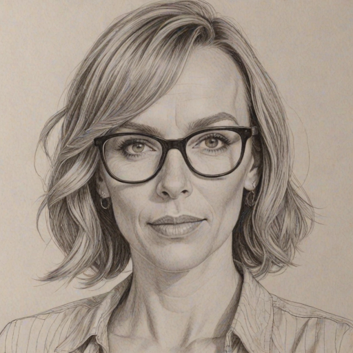 Comely Toni Collette, pencil sketch, portrait of Superb woman 1961s in glasses, hair style beatnik, outline, clear lines, fine lines, 8k
