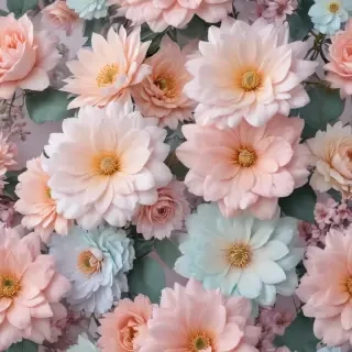 pastel aesthetic flower wallpaper