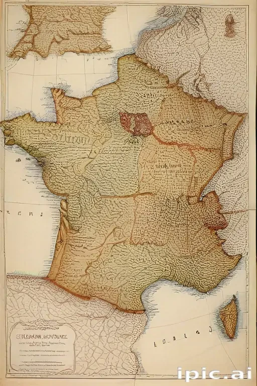 map of france