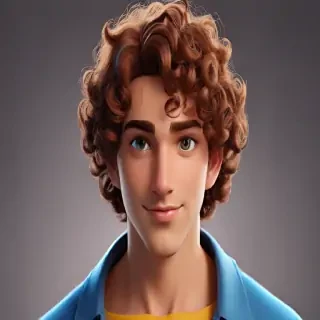 popular male cartoon characters with curly hair