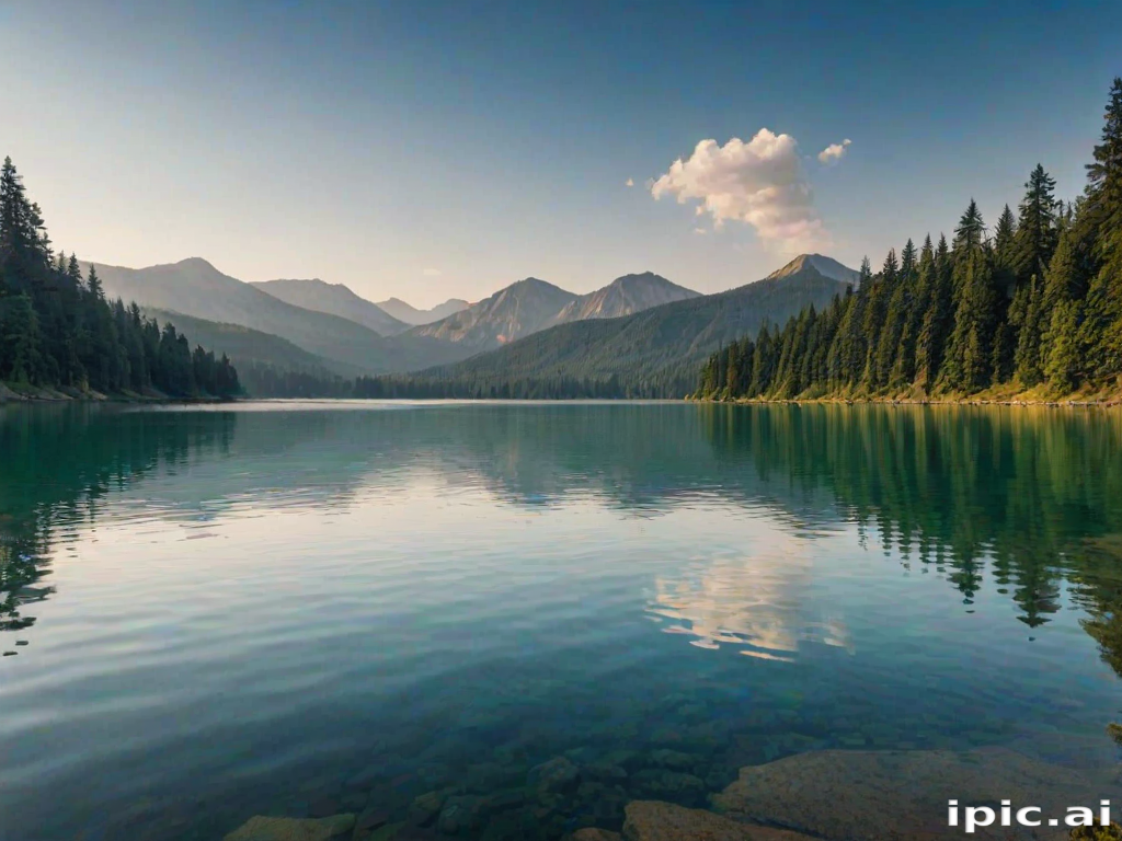 background lake