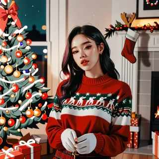 christmas pics aesthetic