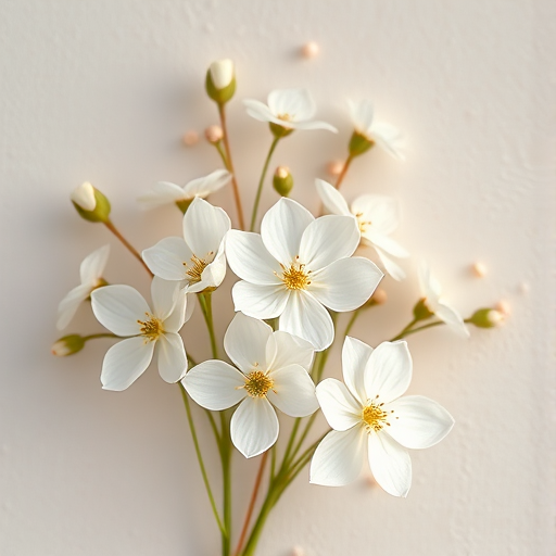 Generate a high-resolution image of delicate floral designs with soft pastel colors and textured backgrounds, using a Canon EOS R5 camera, 50mm lens, aperture f/2.8, ISO 100, and a natural light setting for enhanced softness and detail.