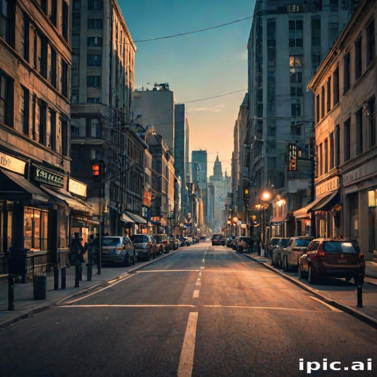 city street background