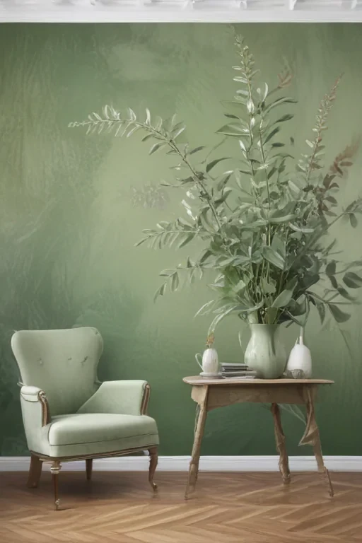 sage green backround