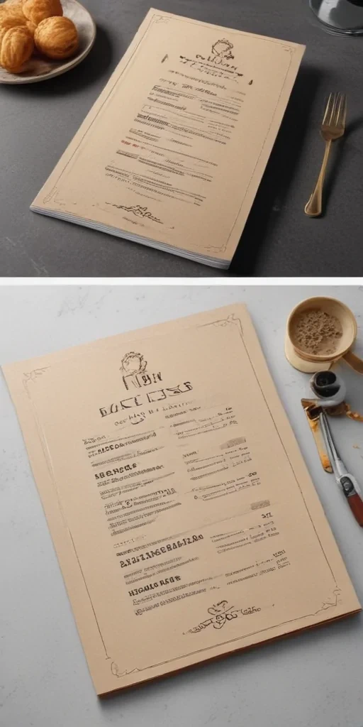 menu mockup free